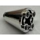 49309 Chrome Silver Cone 2 x 2 x 2 Inverted Custom Chromed by BUBUL