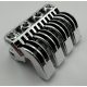 49828 Chrome Silver Technic Engine RC Car Quadruple Pipe  Custom Chromed by BUBUL