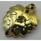 5058 | Chrome Gold Plant Plate, Round 1 x 2 with Layered Leaves  |  Custom Chromed by BUBUL