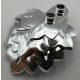 5058 | Chrome Silver Plant Plate, Round 1 x 2 with Layered Leaves  |  Custom Chromed by BUBUL