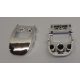 50948 Chrome Silver Wedge 4 x 3 Cut Back with Cutout, 2 Studs Custom Chromed by BUBUL