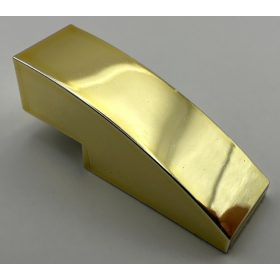   50950 | Chrome GOLD Slope, Curved 3 x 1 No Studs | Custom Chromed by Bubul