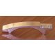 Chrome Silver Slope, Curved 8 x 1 x 1 2 3 with Arch   Part:50967 chromed by Bubul