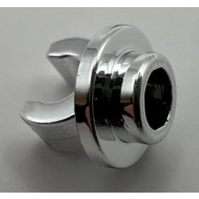   5264 Chrome Silver Plate, Round 1 x 1 with Clip on Bottom Custom Chromed by Bubul