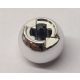 Chrome Silver Technic Ball Joint with Through Axle Hole  Part: 53585 Custom Chromed by BUBUL