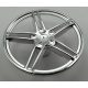 54086 | Chrome Silver Wheel Cover 5 Spoke without Center Stud - 35mm D. - for Wheels 54087, 56145, 44292, 54086 | Custom Chromed by Bubul