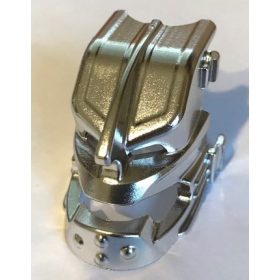   55305 Chrome Silver Bionicle Mask from Canister Lid (Piraka Vezok) - Set 8902 Custom Chromed by BUBUL
