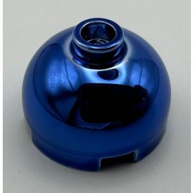   553 Chrome BLUE Brick, Round 2 x 2 Dome Top - Undetermined Stud and Bottom Type   553 or 30367  Custom chromed by Bubul