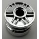 Chrome Silver Wheel 18mm D. x 14mm with Pin Hole, Fake Bolts and Shallow Spokes  55981 Custom Chromed by Bubul