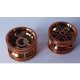 56145 | Chrome Copper Wheel 30.4mm D. x 20mm with No Pin Holes and Reinforced Rim | Custom Chromed by Bubul