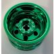 56145 | Chrome Green Wheel 30.4mm D. x 20mm with No Pin Holes and Reinforced Rim | Custom Chromed by Bubul