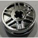 56903 Chrome Silver Wheel 18mm D. x 8mm with Fake Bolts and Shallow Spokes and Axle Hole  Custom Chromed by BUBUL