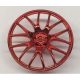 58089 Chrome RED Wheel Cover 7 Spoke V Shape - 36mm D. Original part: 58089 Custom Chromed by BUBUL