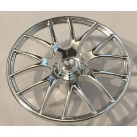  58089 Chrome Silver Wheel Cover 7 Spoke V Shape - 36mm D.  58089 Custom Chromed by BUBUL