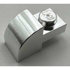   5841 | Slope, Curved 2 x 1 with Recessed Stud | Custom Chromed by Bubul