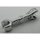 Chrome Silver Arm Mechanical, Straight with Clips at 90 degrees (Vertical Grip)  Part:59230 chromed by Bubul