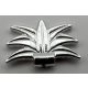 6029b | Chrome Silver Plume Feathered Headdress | Custom Chromed by BUBUL