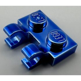   60470 Chrome Blue Plate, Modified 1 x 2 with 2 U Clips (Horizontal Grip) or 60470b Custom Chromed by BUBUL