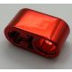 60483 Chrome RED Technic, Liftarm 1 x 2 Thick with Pin Hole and Axle Hole  Custom Chromed by BUBUL