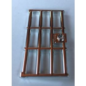   Chrome Silver Door 1 x 4 x 6 Barred with Stud Handle  60621 Custom Chromed By BUBUL