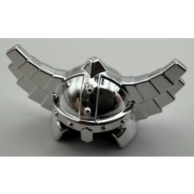   Chrome Silver Minifig, Headgear Helmet with Wings   60747  Custom Chromed by Bubul