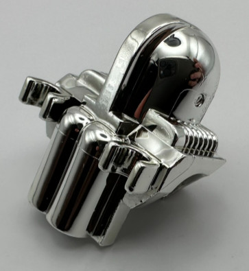 6089 | Chrome Silver Minifig, Headgear Helmet Underwater Aquashark | Custom Chromed by BUBUL