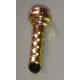 61199 Chrome Gold Minifig, Weapon Lightsaber Hilt Short with Ridges  Custom chromed by Bubul
