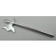 6123 | Chrome Silver Minifig, Weapon Halberd Elaborate | Custom Chromed by Bubul