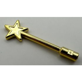   6124 | Chrome Gold Minifig, Utensil Magic Wand | Custom Chromed by BUBUL