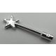 6124 | Chrome Silver Minifig, Utensil Magic Wand | Custom Chromed by BUBUL