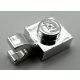 61252, 6019 | Chrome Silver Plate, Modified 1 x 1 with Clip Horizontal (thick open O clip) | Custom Chromed by BUBUL