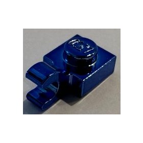   61252 Chrome Blue Plate, Modified 1 x 1 with Clip Horizontal or 6019 Custom Chromed by BUBUL