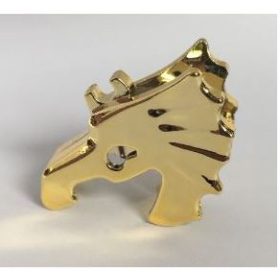   6125 | Chrome Gold Horse Battle Helmet | Custom Chromed by BUBUL