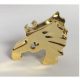 6125 | Chrome Gold Horse Battle Helmet | Custom Chromed by BUBUL