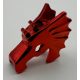 6125 | Chrome-RED Horse Battle Helmet | Custom Chromed by Bubul