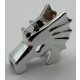 6125 | Chrome Silver Horse Battle Helmet | Custom Chromed by Bubul
