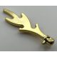 6126 | Chrome Gold Wave Rounded with Base Pins (Castle Dragon Flame, Seaweed, Water) | Custom Chromed by Bubul