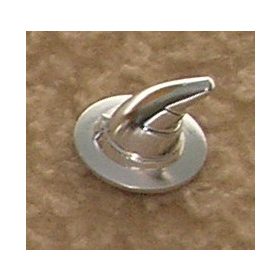   6131 Chrome Silver Minifig, Headgear Hat, Wizards    Custom Chromed by Bubul