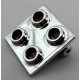 6134 | Chrome Silver Hinge Brick 2 x 2 Top Plate | Custom Chromed by BUBUL