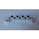 6140 Chrome Silver Bar 1 x 6 with Studs Closed Custom Chromed By BUBUL