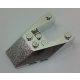 Chrome Silver Wedge 6 x 4 Cutout with Stud Notches  6153 b Custom Chromed by BUBUL