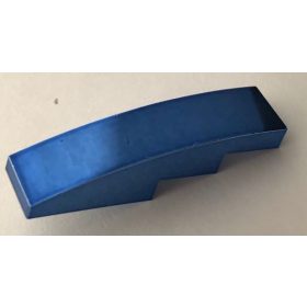   61678 Chrome BLUE Slope, Curved 4 x 1 No Studs   Part:61678 or 11153 Custom chromed by BUBUL