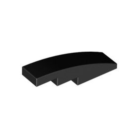 61678 | NEW LEGO Slope Curved 4 x 1 Black