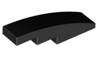 61678 | NEW LEGO Slope Curved 4 x 1 Black