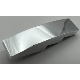   61678 Chrome Silver Slope, Curved 4 x 1 No Studs   Part:61678 or 11153 Custom chromed by BUBUL