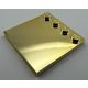 6179 | Chrome Gold Tile, Modified 4 x 4 with Studs on Edge | Custom Chromed by BUBUL