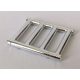 Chrome Silver Bar 1 x 4 x 3 with End Protrusions  62113 Custom Chromed by BUBUL