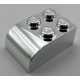 6215 | Chrome Silver Brick, Modified 2 x 3 with Curved Top | Custom Chromed by BUBUL