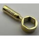 6246d or 11402i Chrome GOLD Minifig, Utensil Tool Box Wrench - 6-Rib Handle  6246d or 11402i Custom Chromed by BUBUL