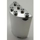6259 Chrome SilverCylinder Half 2 x 4 x 4 or  6218, 20430, 35280 Custom Chromed by BUBUL